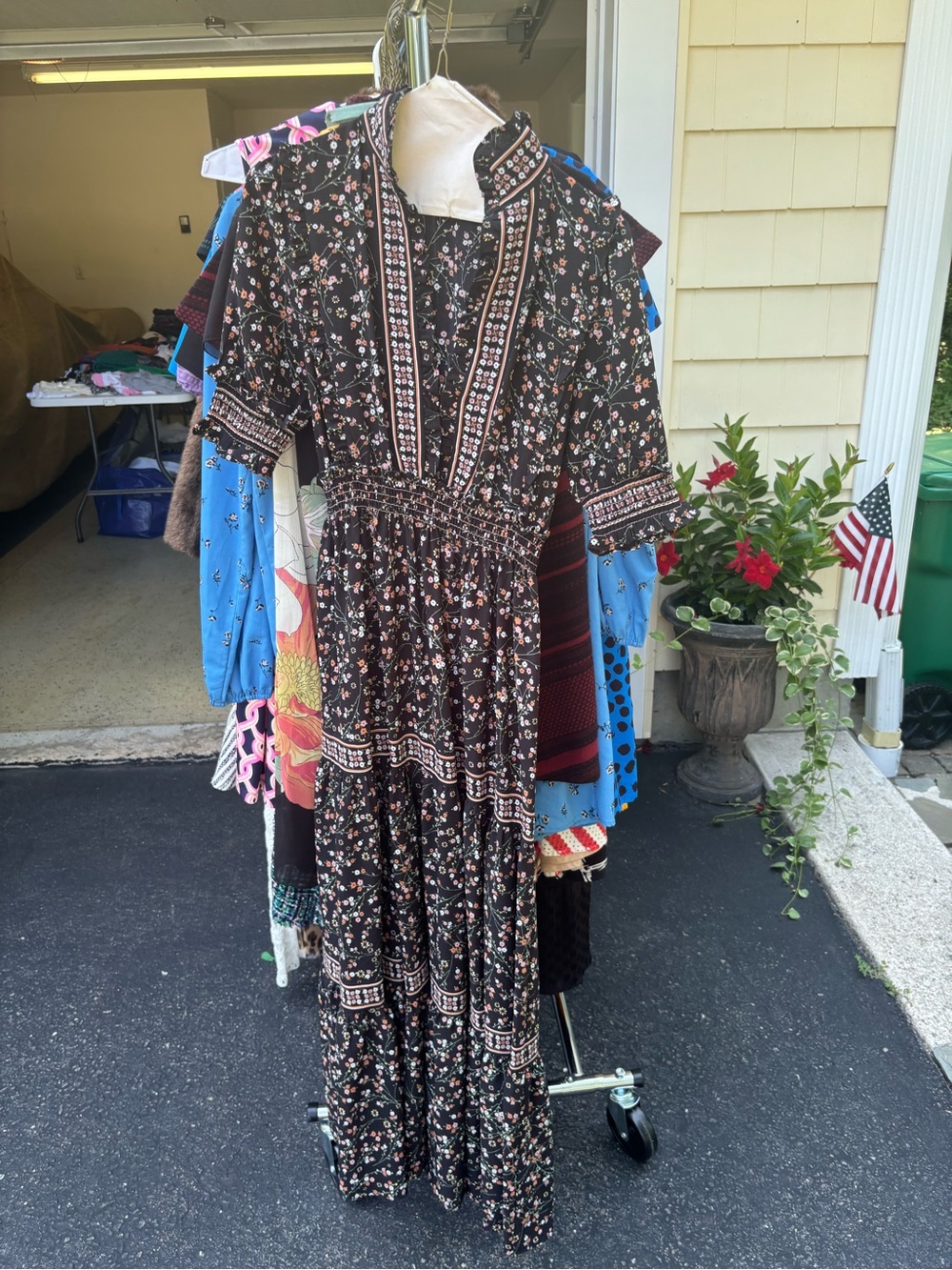 Max Studio Black Floral Maxi Dress